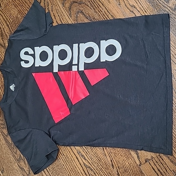 Bundle Adidas Kids Short Sleeve Tees - Red, Blue, Black - Picture 3 of 10